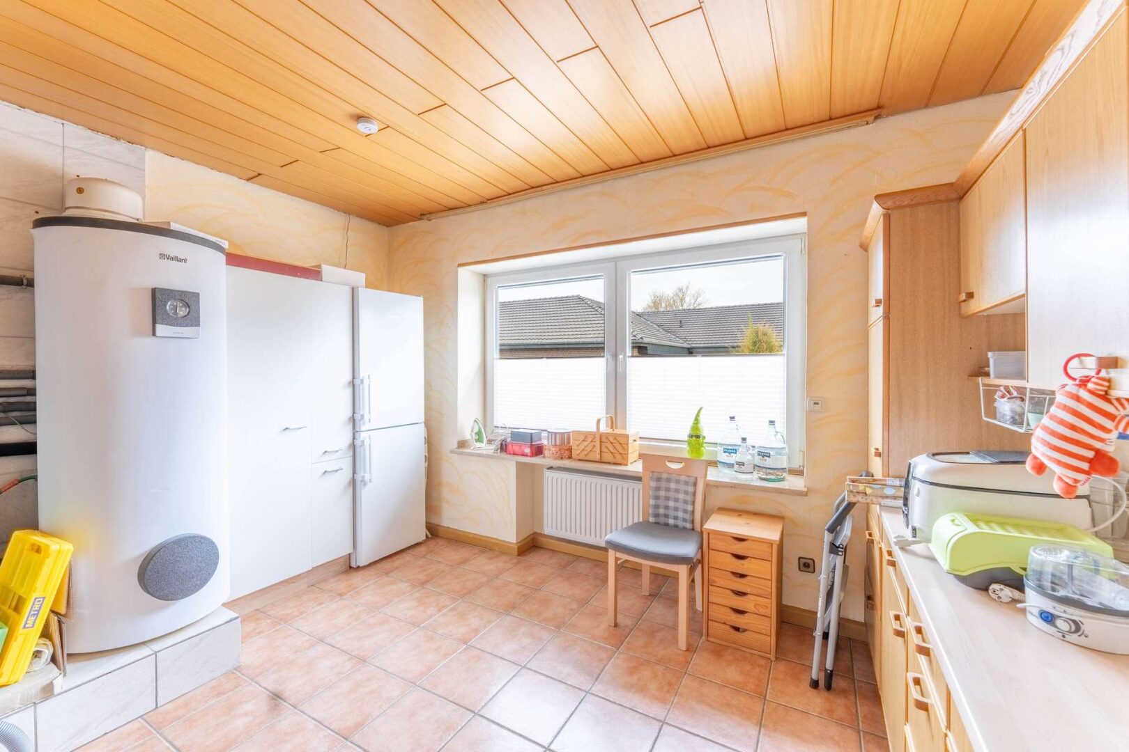 Hauswirtschaftsraum mit Heizung